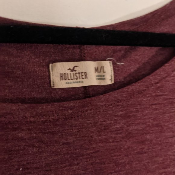 Hollister Red Flowy Tee - Size M/L - Picture 3 of 3
